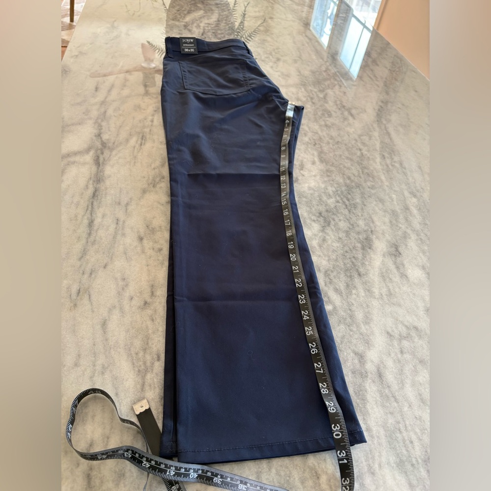 J.Crew Straight Fit Dark Blue Trousers 36x30 - Picture 2 of 7